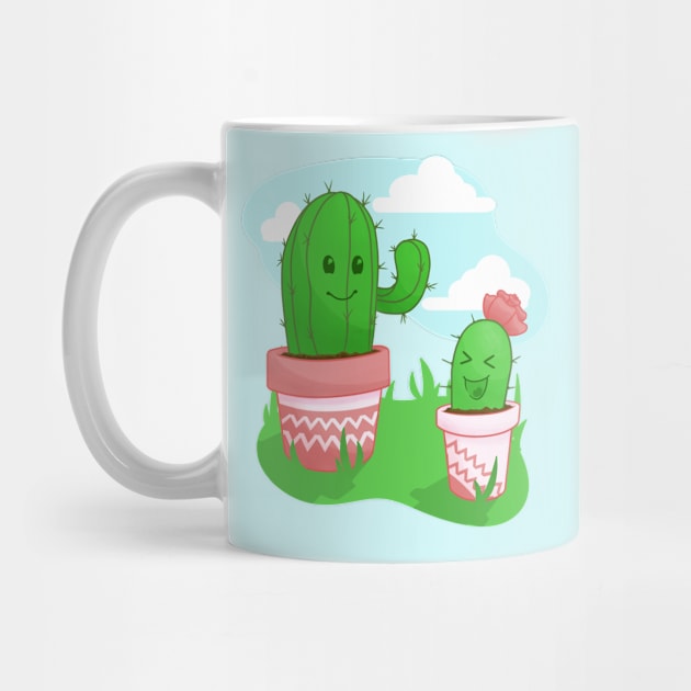 Cute Cactus Buddies by AviDTacti